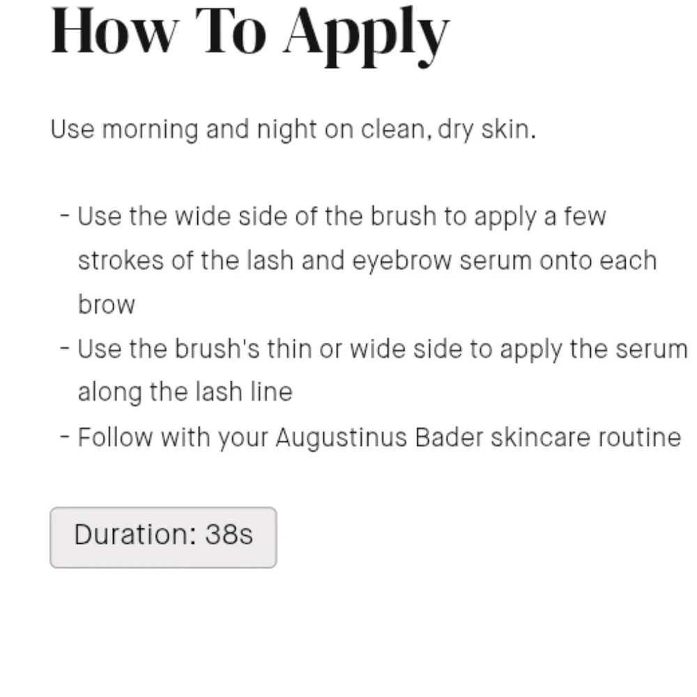 Augustinus Bader’s•0.27oz EYEBROW & LASH ENHANCING SERUM with TFC8 - Picture 5 of 7